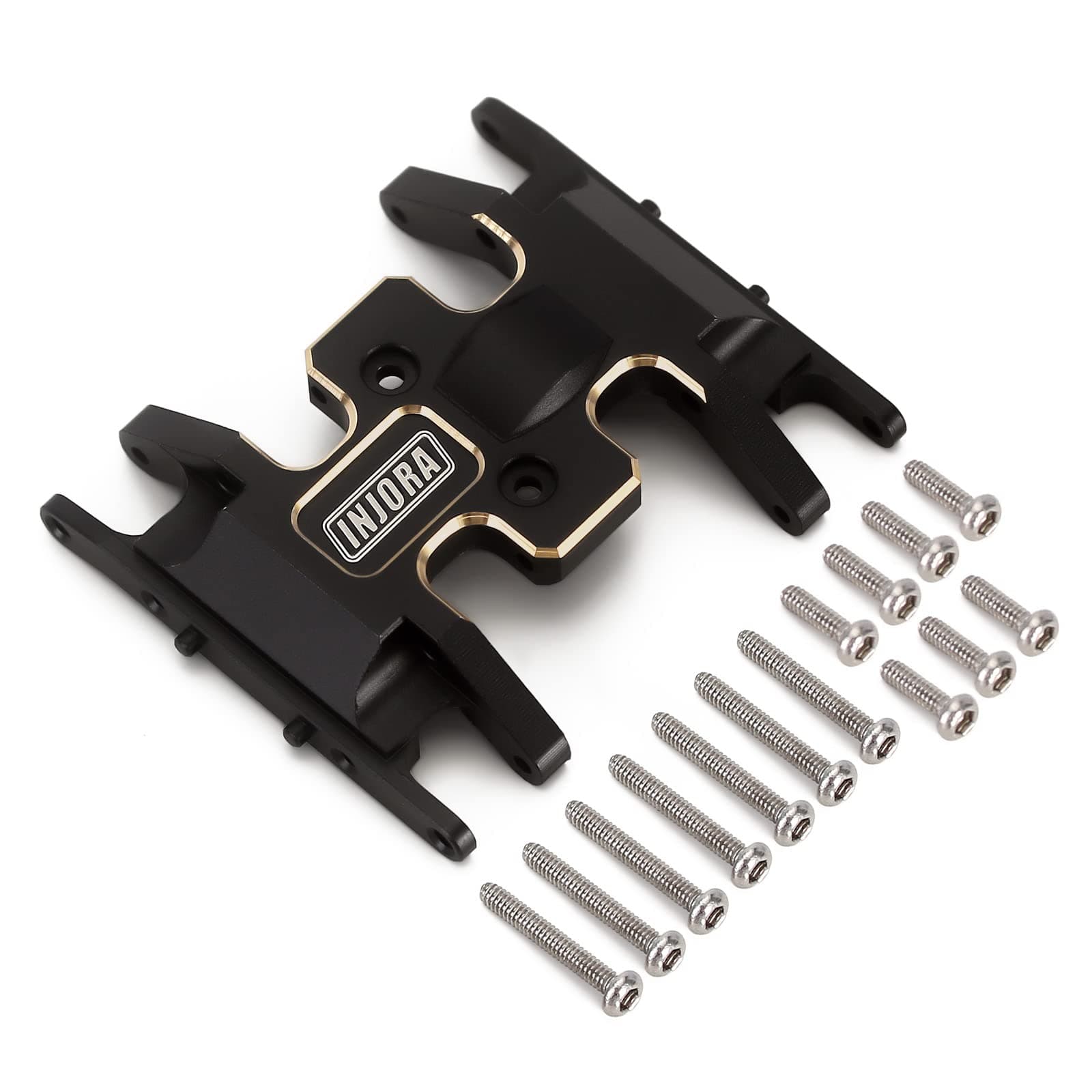 Brass Skid Plate-Heavy Counterweight Chassis Accessories for 1/24 RC Crawler Car Axial SCX24 Gladiator Bronco C10 JLU Deadbolt Upgrades Parts, 15g