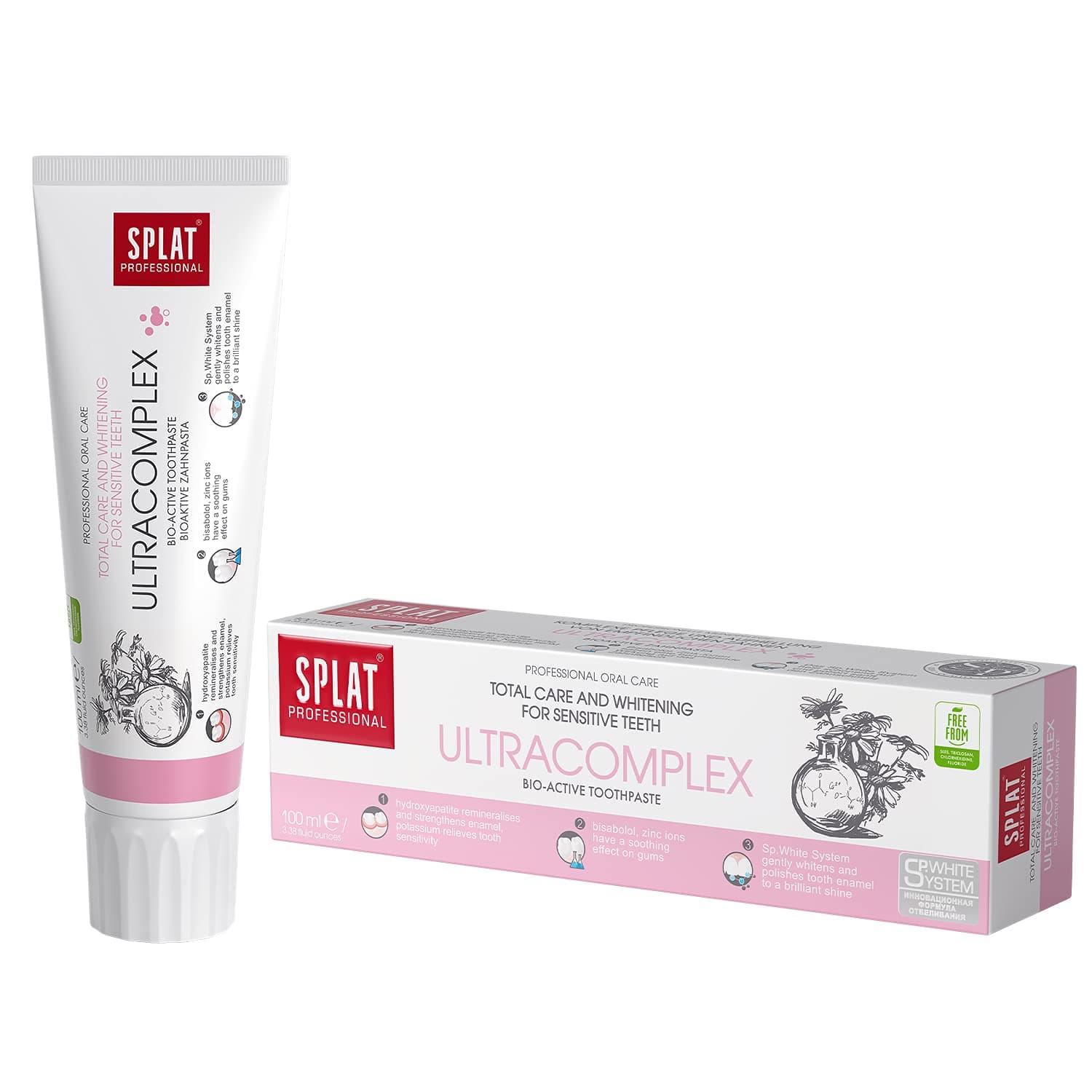 Professional Series Ultracomplex Toothpaste, Comprehensive Care and Whitening for Sensitive Teeth