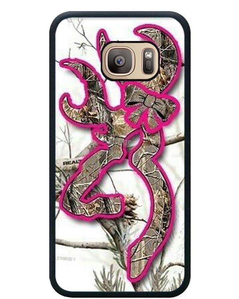 S7 TPU Phone Case,Browning Camo 2 Popular Gifts Case Cover for Samsung Galaxy S7 (Black)