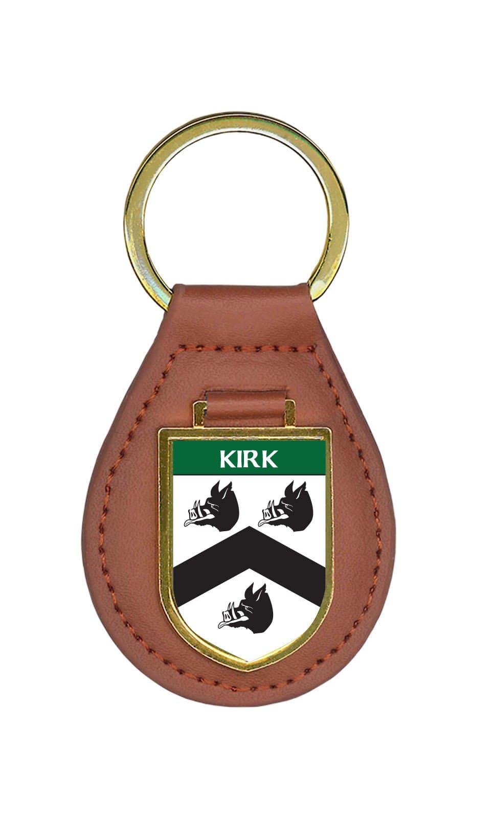 Kirk Family Crest Coat of Arms Key Chains