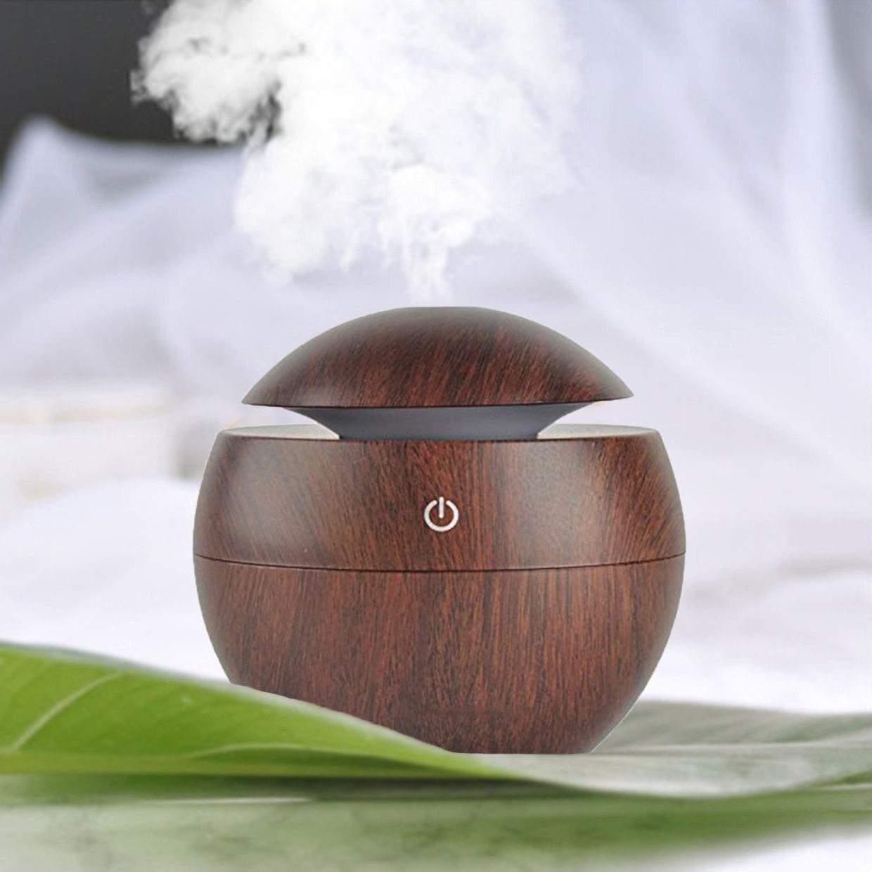 Exseson Portable Mini Wood Finish Aroma Atomization Humidifier For Home Office and Car