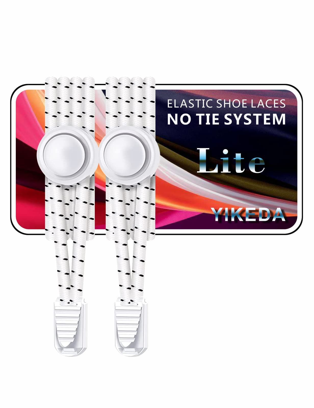 No Tie Elastic Laces 120CM Elastic Shoe Laces No Tie Elastic Shoelace Lock System Suitable for Kids Adults Elderly Disabled