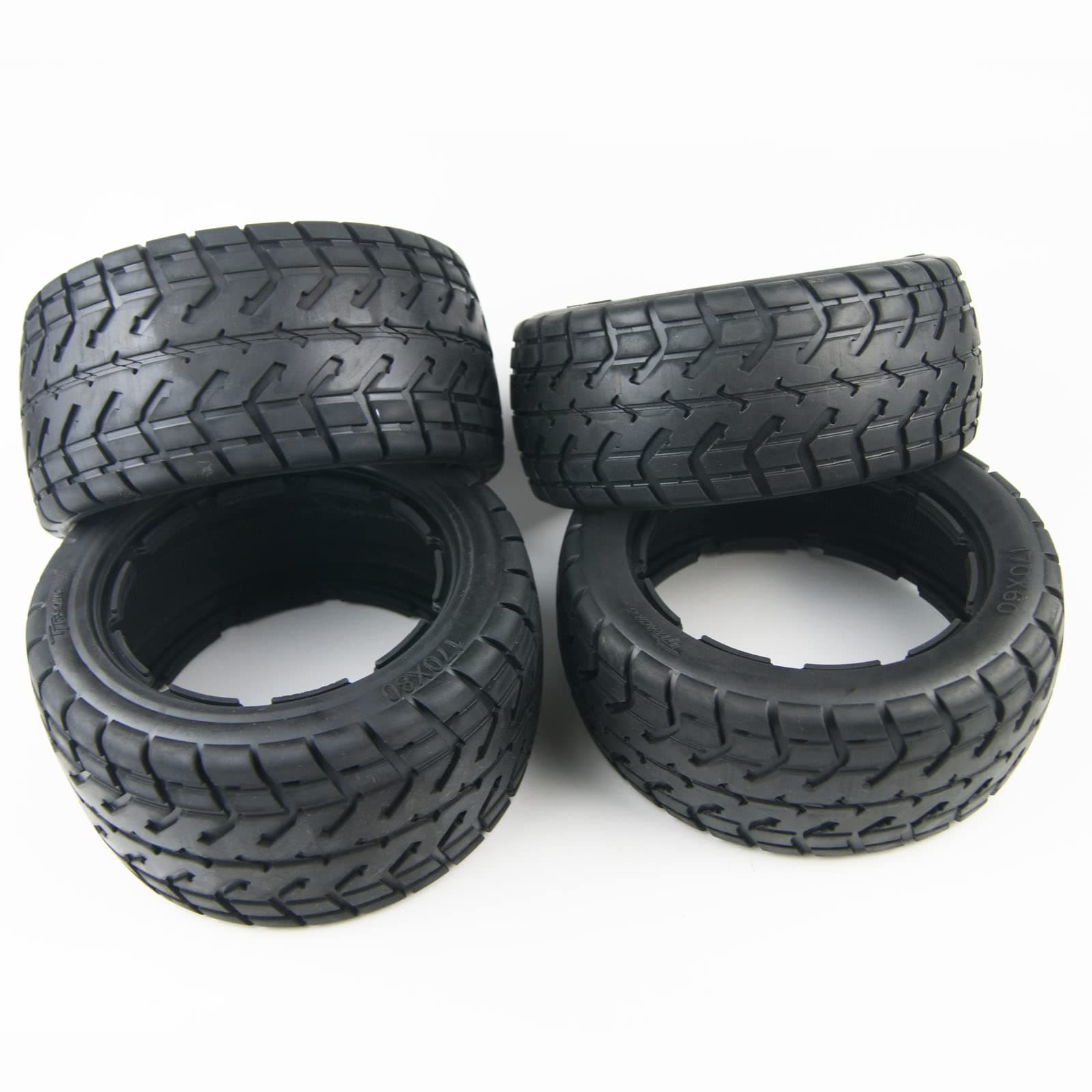 Front and Rear On-Road Tires Kit Tarmac Buster for 1/5 HPI Baja 5B SS Rovan KM Rofun buggy