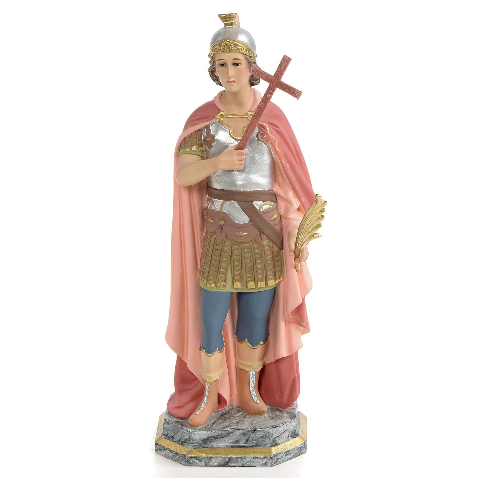 Saint Expedite of Melitene Statue in Wood Paste, 30 cm