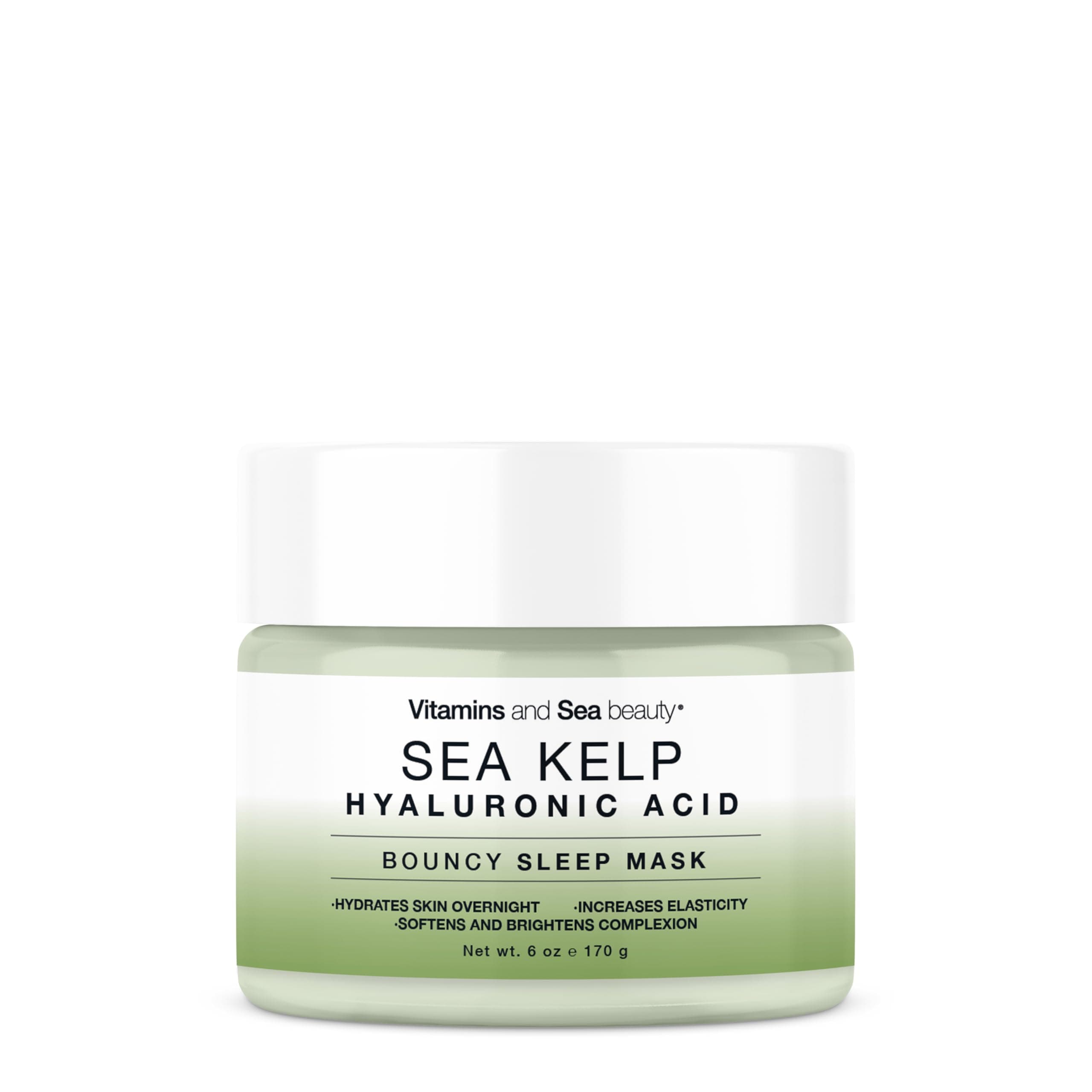 VITAMINS AND SEA BEAUTY Bouncy Sleep Mask with Sea Kelp + Hyaluronic Acid, 6 fl oz