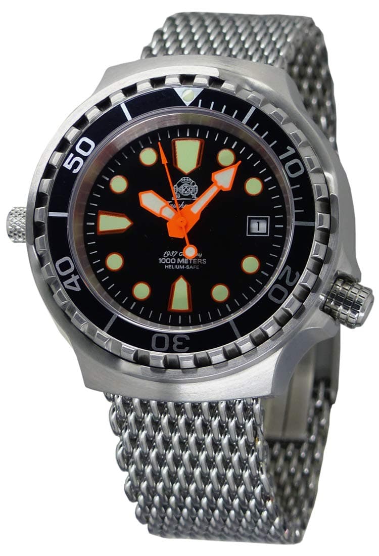 Tauchmeister Automatic, 1000m Dive Watch with Helium Release Valve and Sapphire T0264MIL2