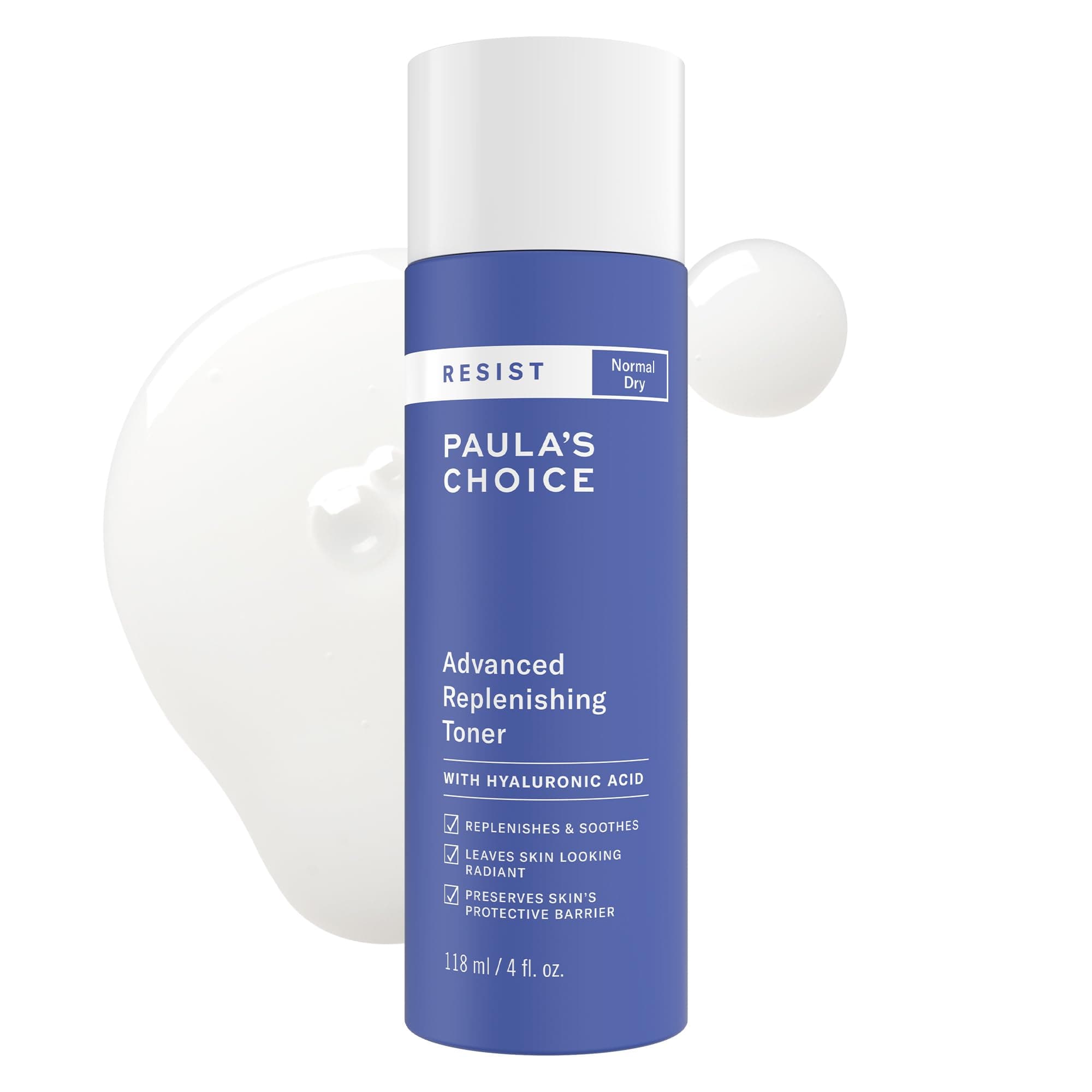 RESIST Advanced Replenishing Anti-Aging Toner, 4 Ounce Bottle, with Vitamins C & E