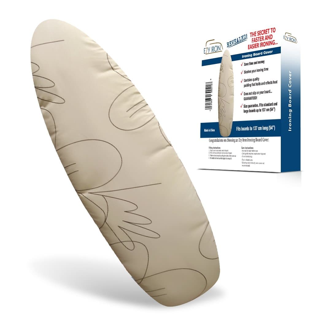 Ironing Board Cover and Pad Standard Size - 15x54 Replacement Iron Board Cover with Padding, Covers for Full Size & Extra Long and Wide Large Boards - Heavy Duty Padded, Elastic Edge