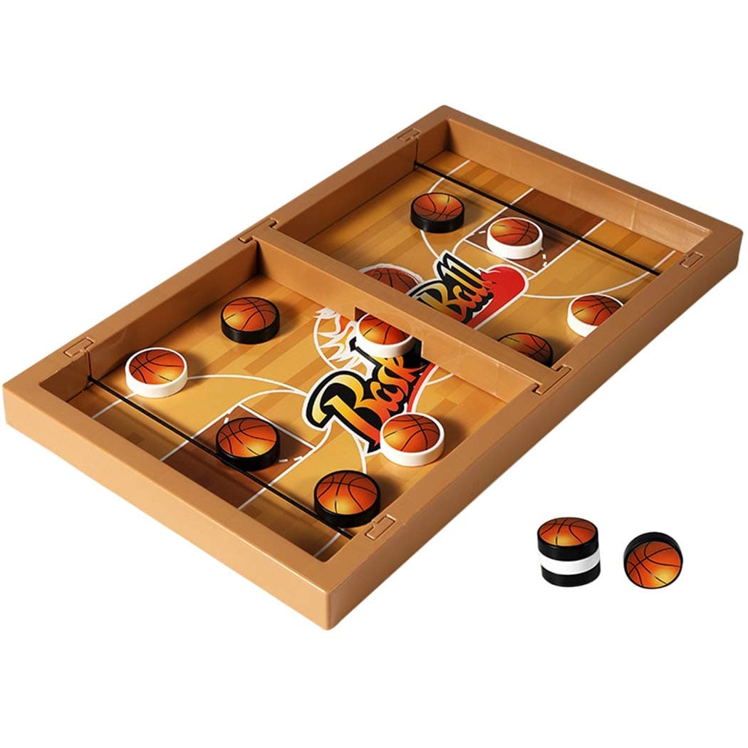 yeesport Kids Winner Board Game Set Interactive Bouncing Chess Game Tabletop Game Basketball Sticker Desktop Sports Game