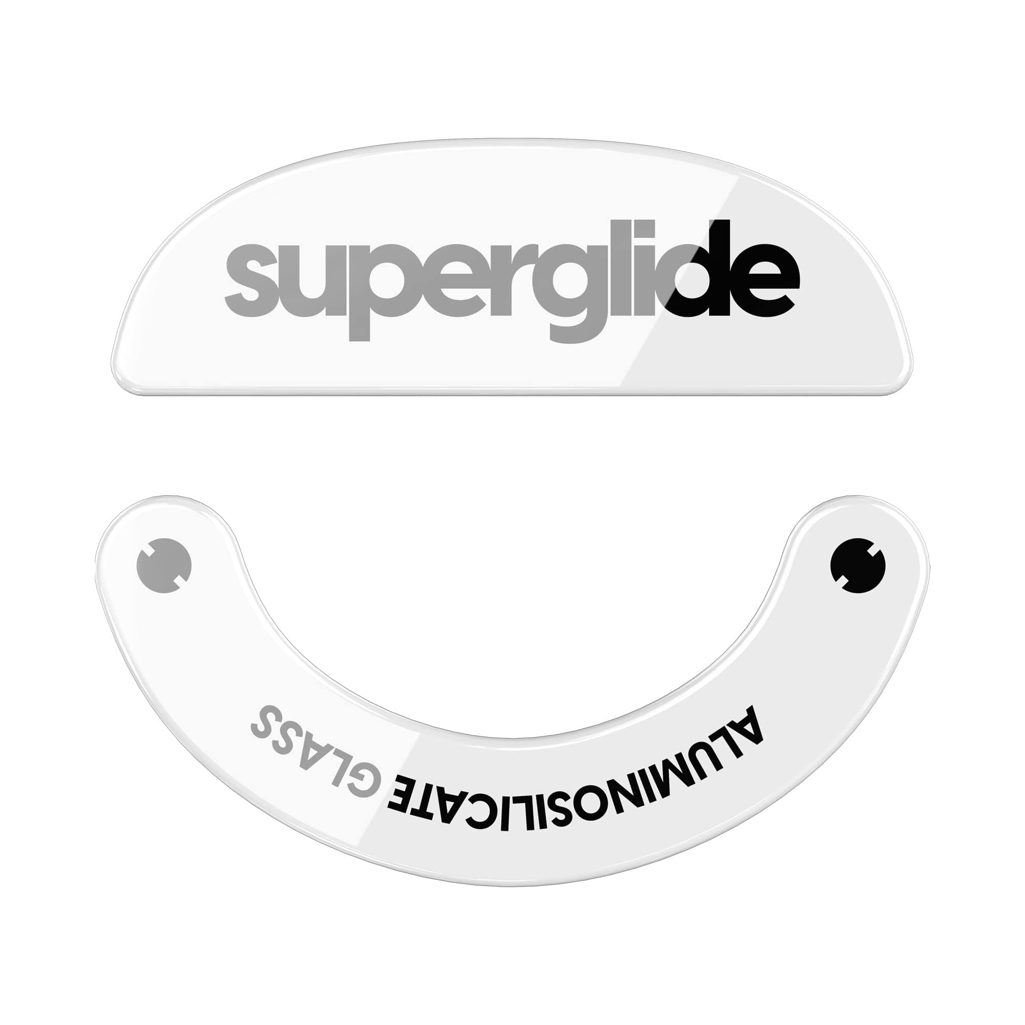 Superglide - Fastest and Smoothest Mouse Feet/Skates Made with Ultra Strong Flawless Glass Super Fast Smooth and Durable Sole for Pulsar X2 & X2 v2 & X2H & X2A Wireless Gaming Mouse (White)