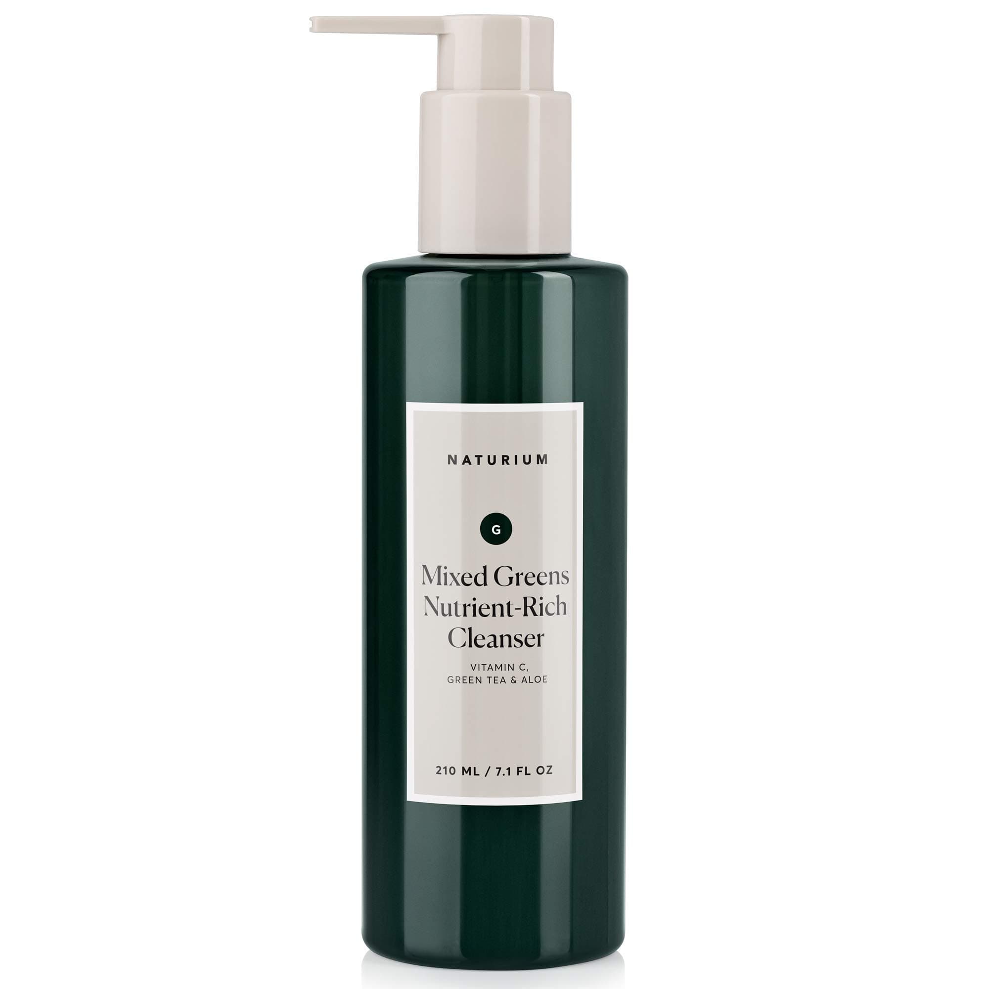 Mixed Greens Nutrient-Rich Facial Cleanser - 7.1 oz, Breakout & Blemish Prevention, Clear Pores, Anti-Wrinkle Gel Face Was.