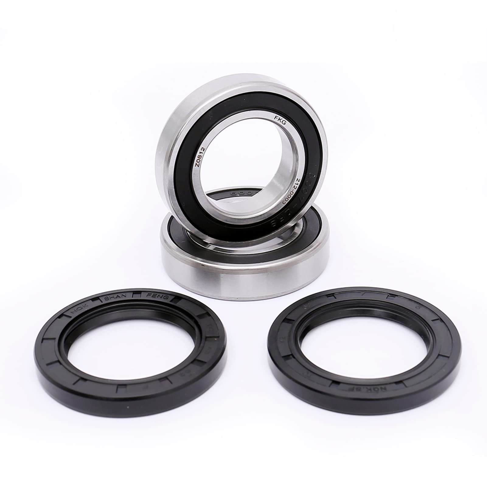 FKG Rear Axle Wheel Carrier Bearings and Seals Kit fit for 1989-2006 YFZ350 Banshee, 2003-2006 YFS200 Blaster, 2001-2005 Raptor 660