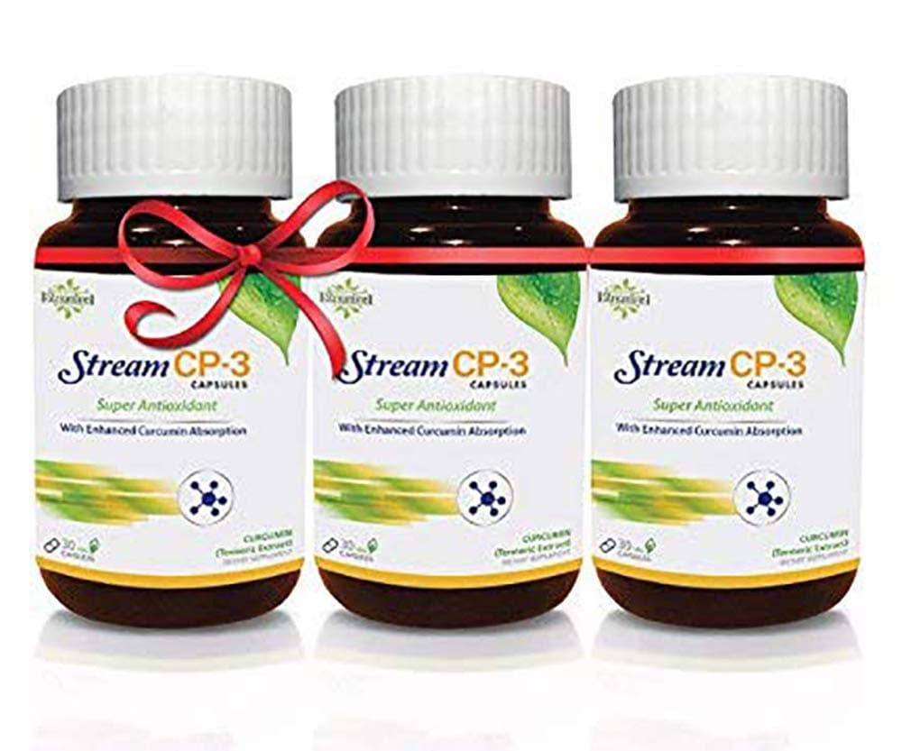 Streamline Herbal Stream CP-3 Capsules - Super Antioxidant Support for Skin Health, Diabetes, and Kidney Function | Pack of 3 | 30 Capsules Each