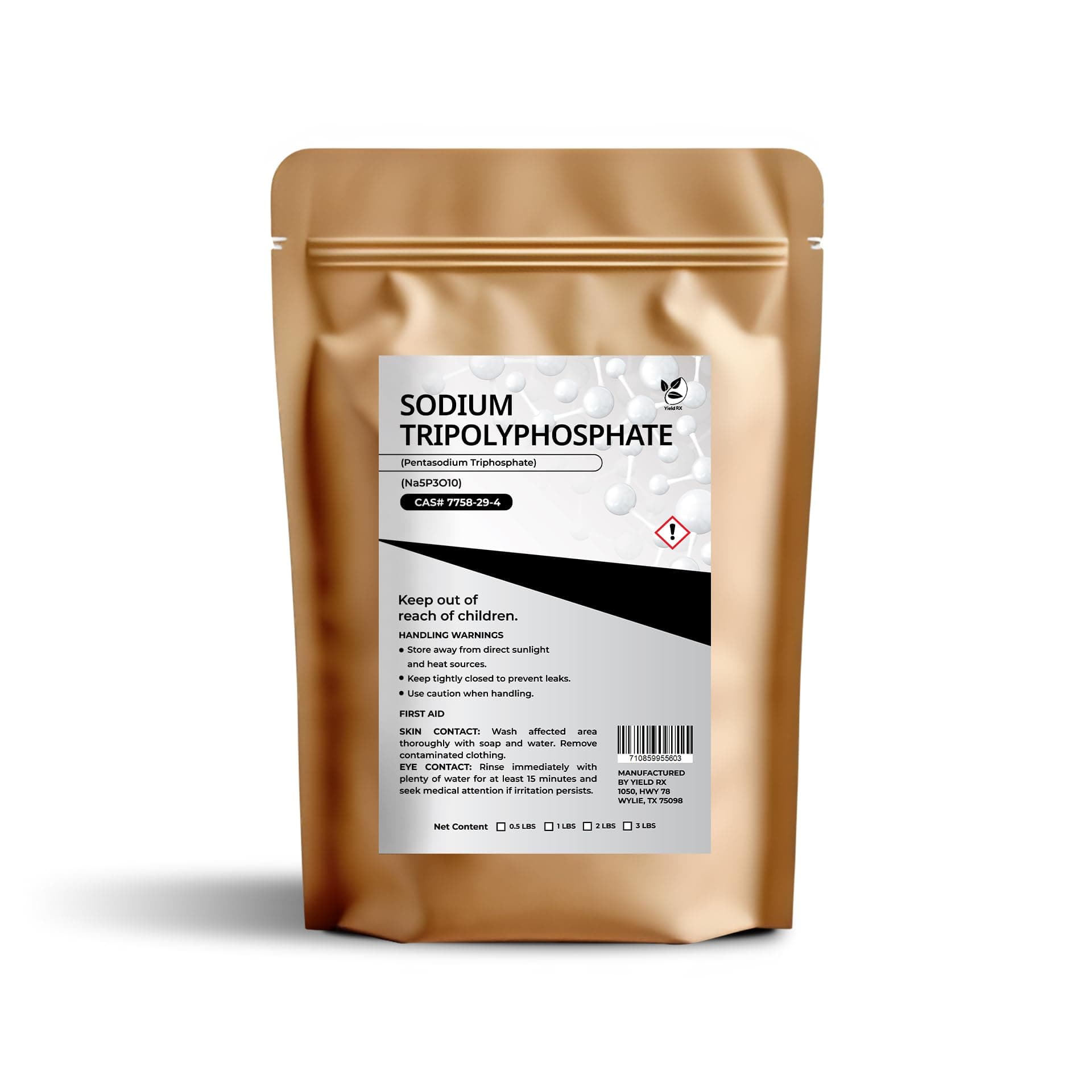 Sodium Tripolyphosphate (Pentasodium Triphosphate) (Na5P3O10) - Chemical (3lb)
