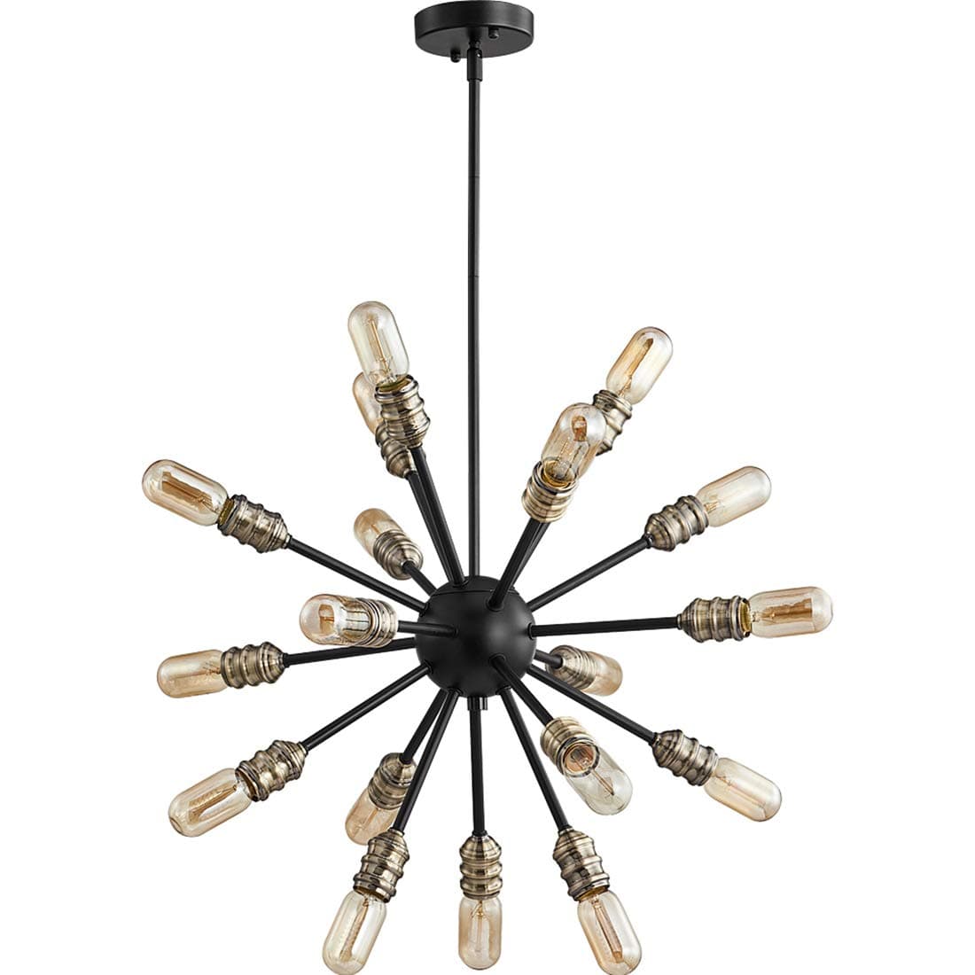 TZOE Sputnik Chandelier Mid Century Modern Pendant 18 Light Rustic Ceiling Light Bronze and Black Living Room Lighting Dining Room Lights UL Listed