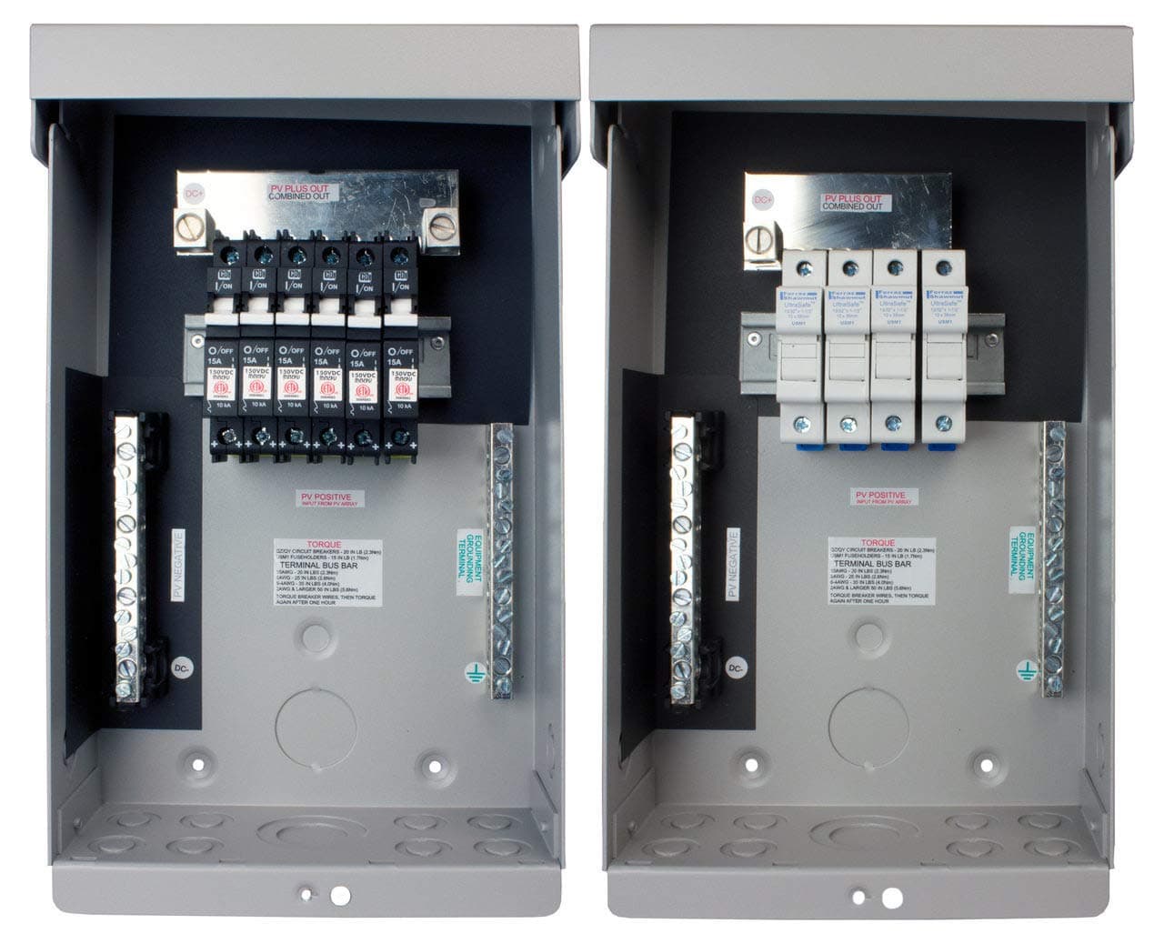 Midnite Solar MNPV6 Combiner, accommodates six 150VDC breakers or 4 600VDC fuse holders by SoldonSUN