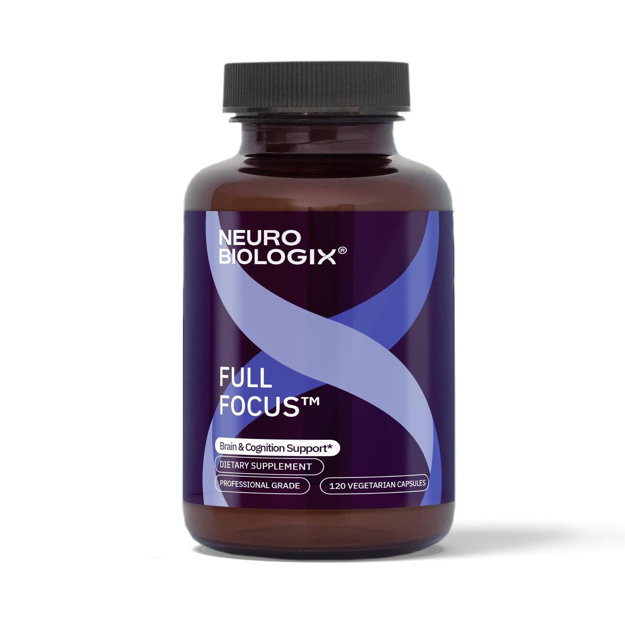 Neurobiologix Full Focus for Men & Women, Brain & Mood Support Supplement, Promotes Focus, Memory & Cognitive Function, with Green Coffee Bean, Bacopa, Magnesium & SAM-E, Gluten Free, 120 Capsules