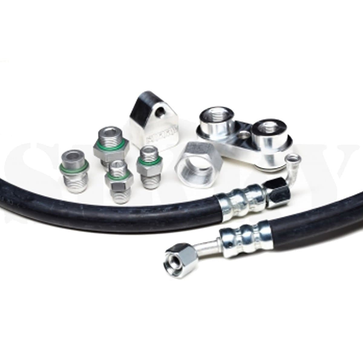Sikky S-Chassis LS1 Swap AC Line Kit Assembly Compatible with Nissan 240SX 1991-96