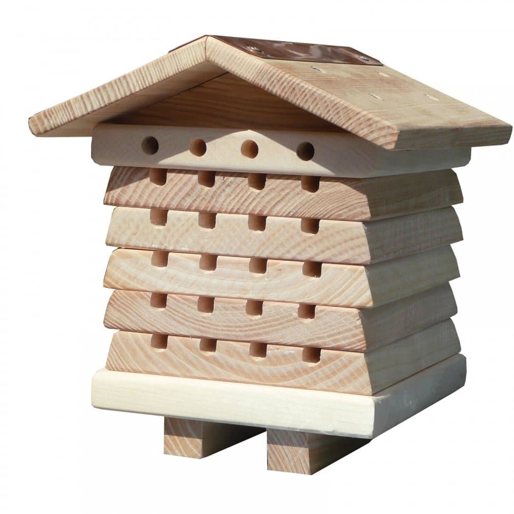 Wildlife World Ltd SBH1 Interactive Wooden House Pollinator Bee Management System (White)