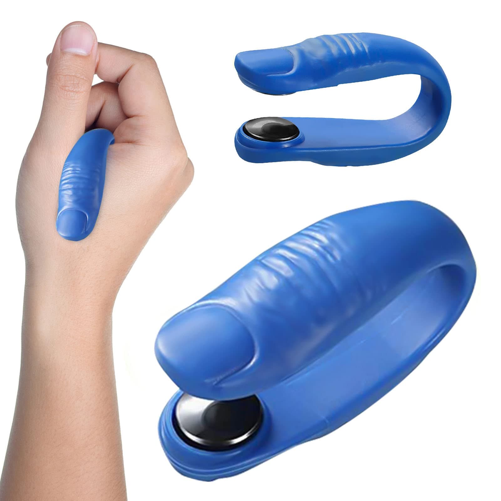 Migraine Relief, Headache Relief, Wearable Magnetic Lymphatic Drainage Device, Acupressure Relaxation Support, Stress Reduction (Blue)