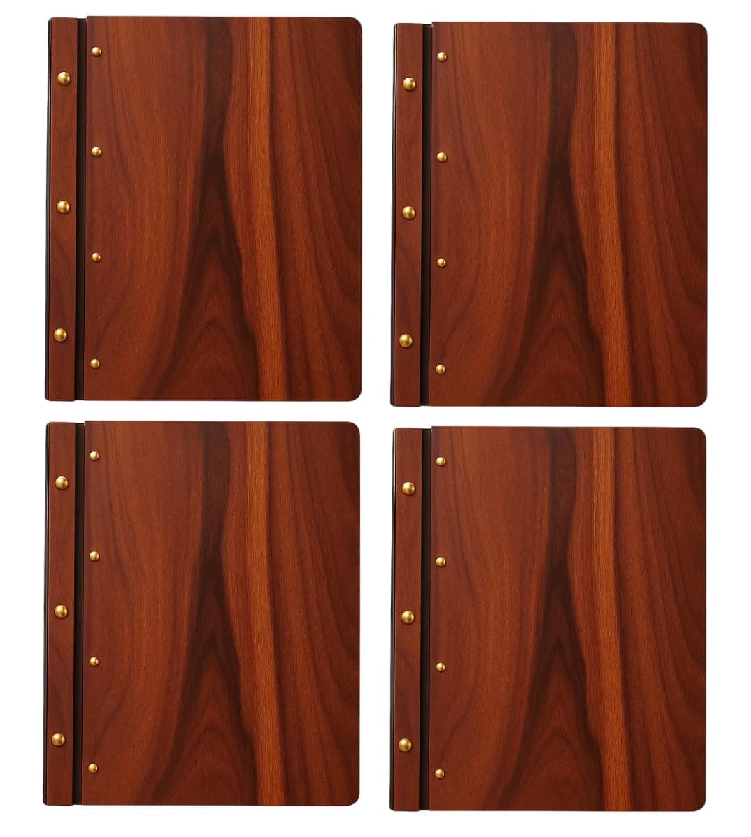 NJ Wooden Menu Folder, Wood Menu Cover, Natural Look Wood Menu Cover (4)