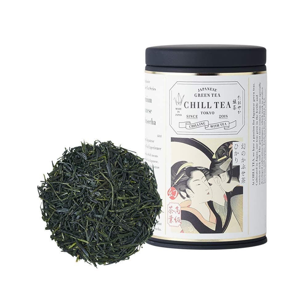 Japanese Kabusecha Green Tea "Hikari" -【Fine Product Award by Nihoncha Award 】- 100% Japanese Green Tea by CHILL TEA Tokyo - First Flush Loose Leaf - Deep Umami - 60g