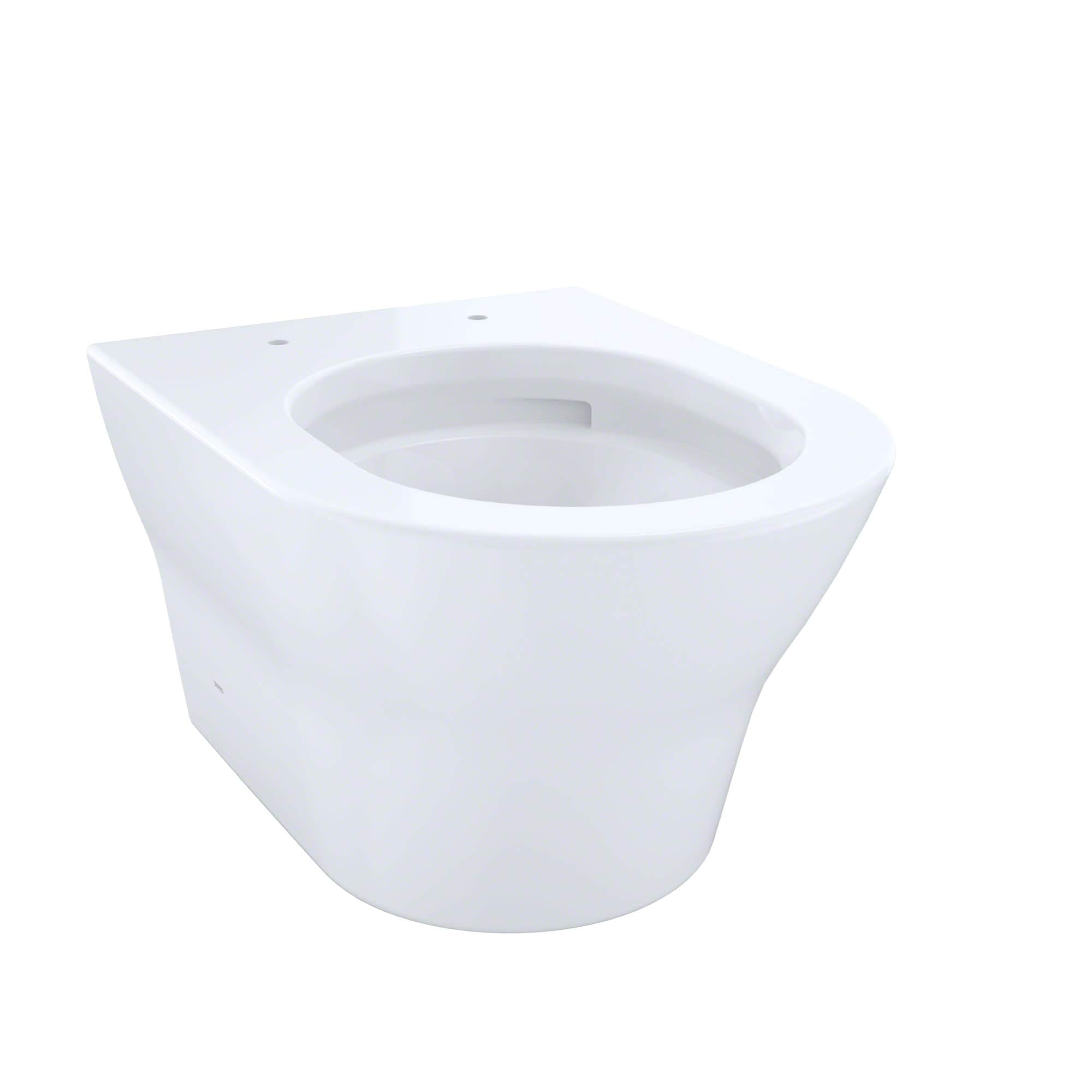 TOTOCT437FG#01 MH Wall Hung D Shape Bowl, Cotton White