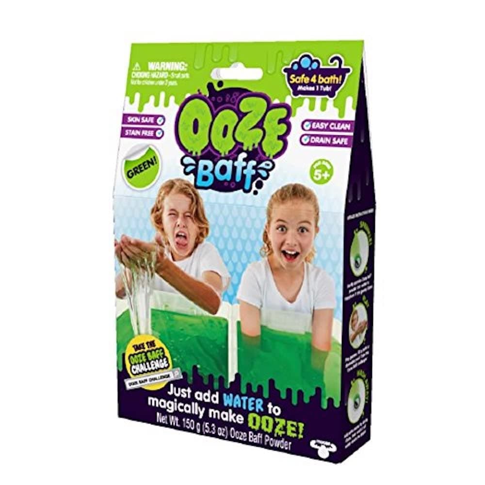 Zimpli Kids Ooze Baff-Single Use Bath Gel Toy, Green, 150g