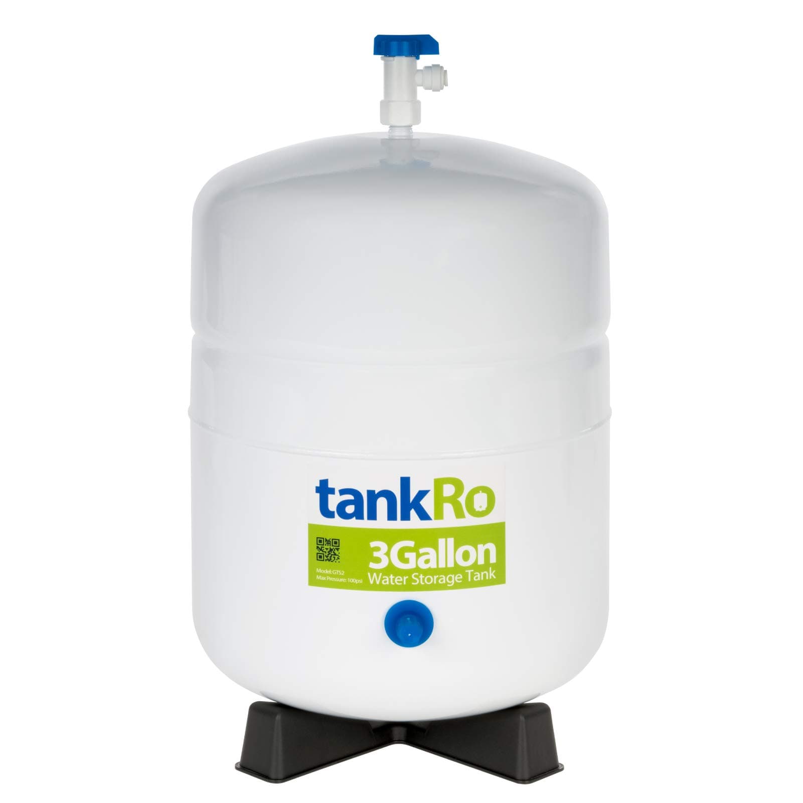 3 Gallon RO Expansion Tank – Compact Reverse Osmosis Water Storage Pressure Tank with Free Tank Ball Valve