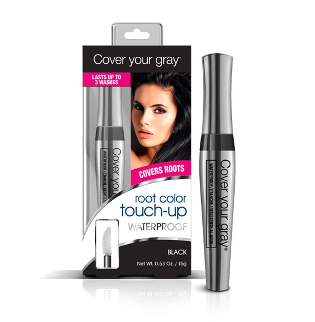COVER YOUR GRAY WATERPROOF COLOR TOUCH-UP BLACK 15G : 00203