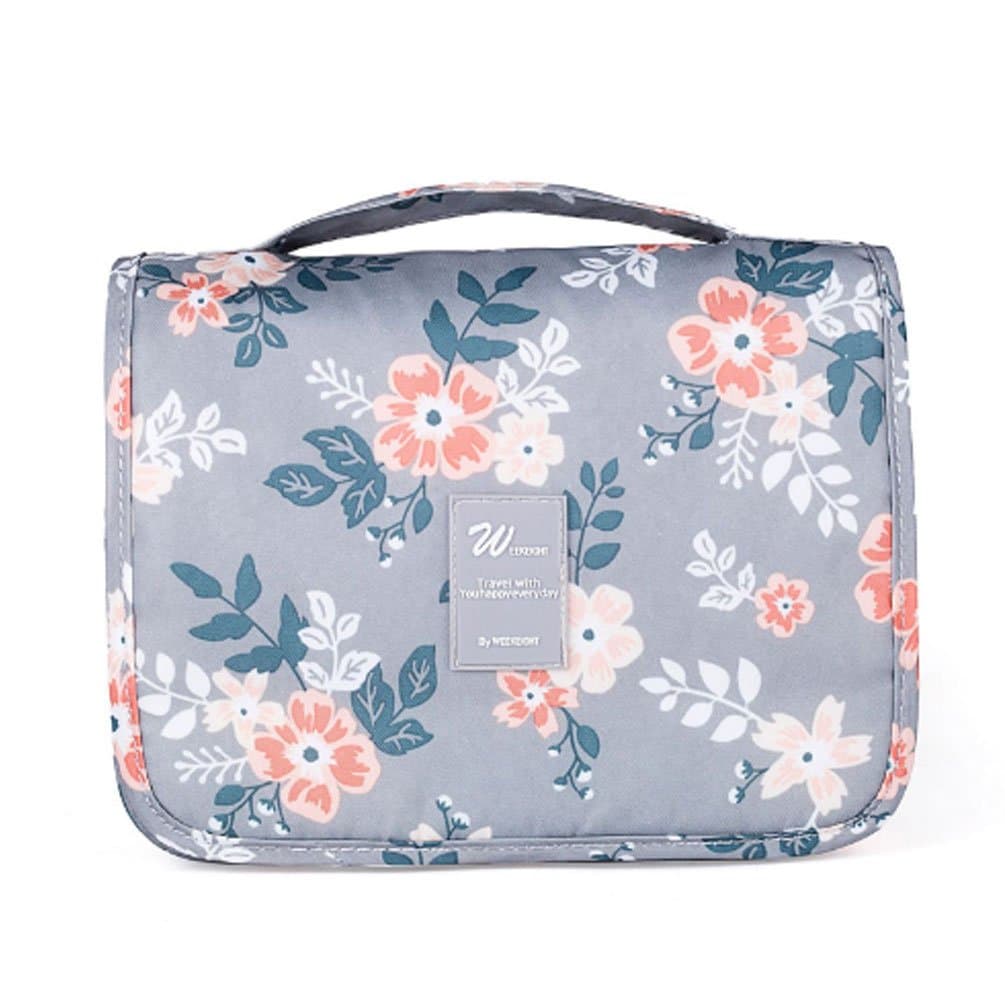 CalorMixs Hanging Toiletry Bag-Travel Organizer Cosmetic Wash Make Up Bag Case for Women Men Toiletry Kit Cosmetic Bag Travel Accessories with Hanging Hook