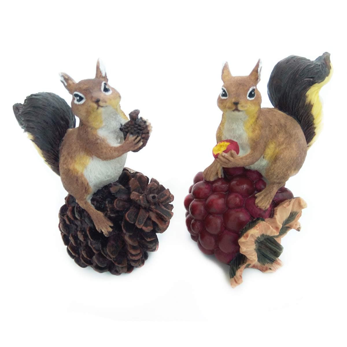 posee Garden Figurine Lawn Decor Sculpture Garden Squirrel Statue (B)