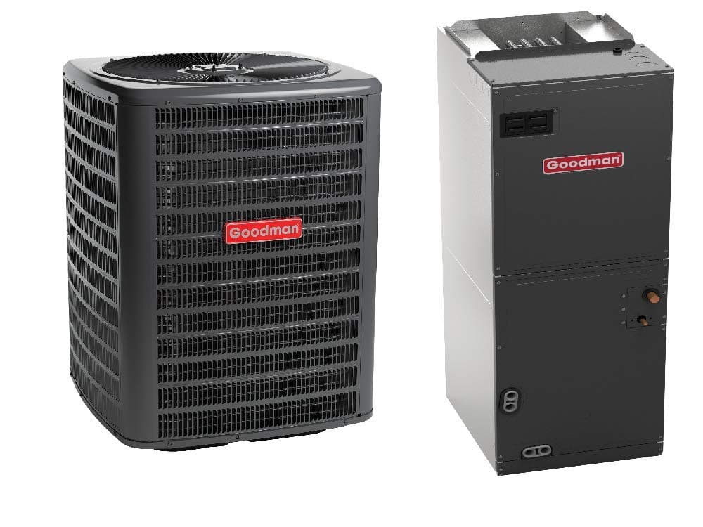 Goodman 2 Ton 14.3 SEER2 Air Conditioning System (AC only) GLXS4BA2410 - AMST24BU1300