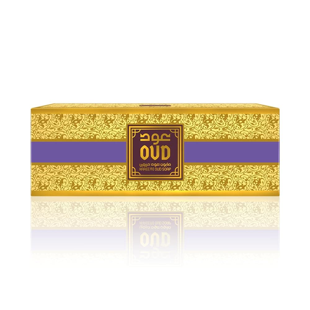 3-Piece of Hareemi Oud Soap in a gift box includes : 3x125g Hareemi soap, Luxury Hareemi Oud Soap is made using pure natural herbs with an original natural Oud fragrance