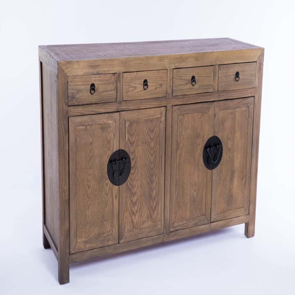 Kulunka Deco Sideboard Natural Wood and Olmo Oriental 152 x 51 x 95