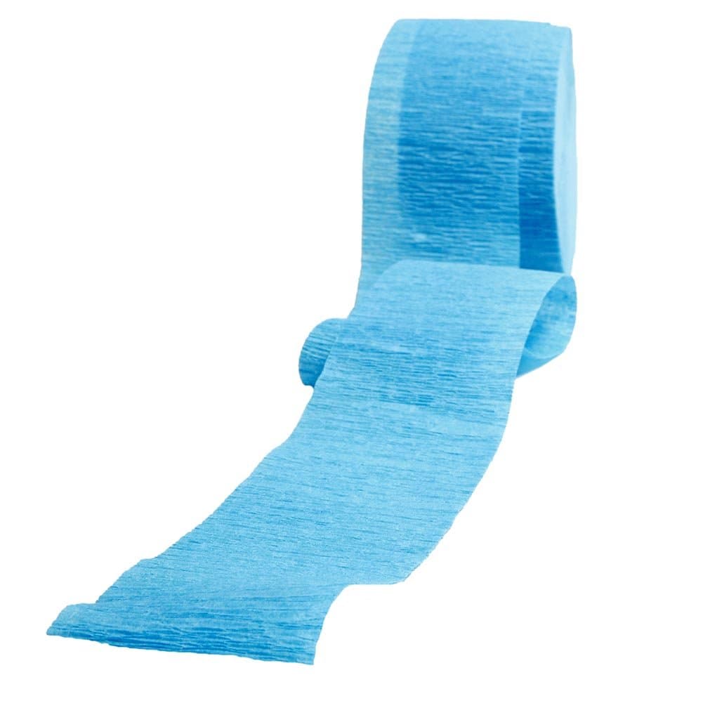 Baby Blue Crepe Paper Streamer (2 Meters) 1 Piece - Premium Quality Party Decoration for Celebrations and Events