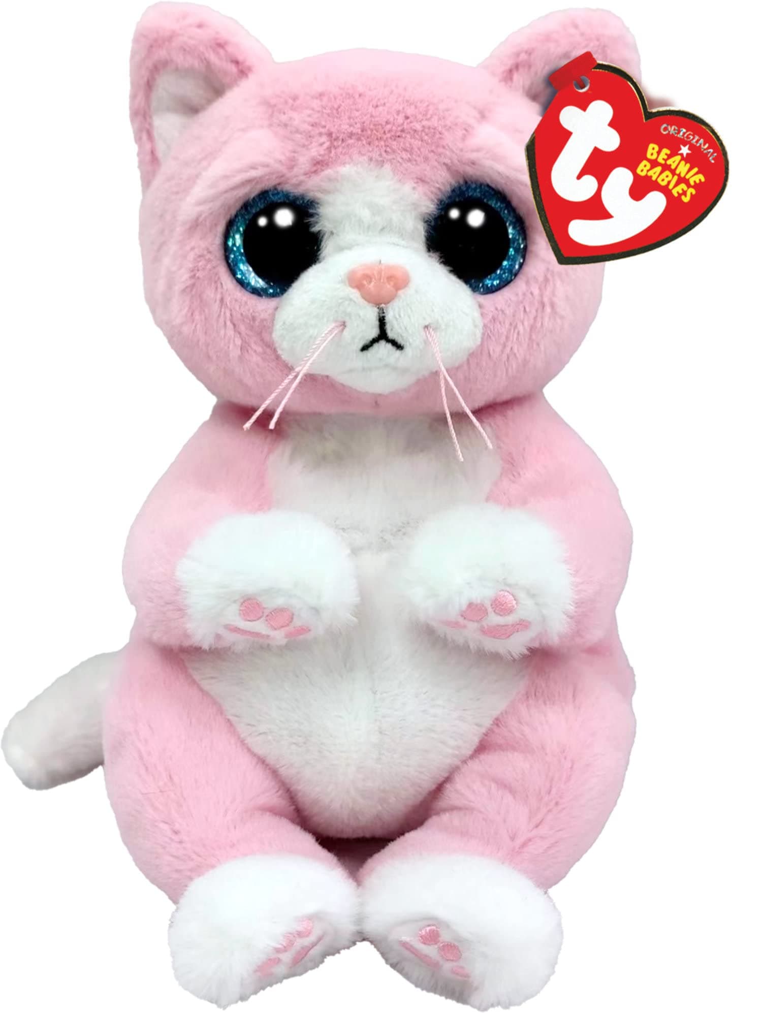 Lillibelle Cat Beanie Bellie Regular 6 Inches | Beanie Baby Soft Plush Toy | Collectible Cuddly Fabric Teddy