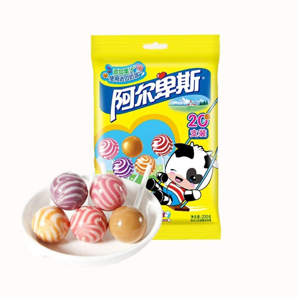 HELENOU666 Hard Candy Shanghai Lollipop Multi-Flavor Mixed 20pcs
