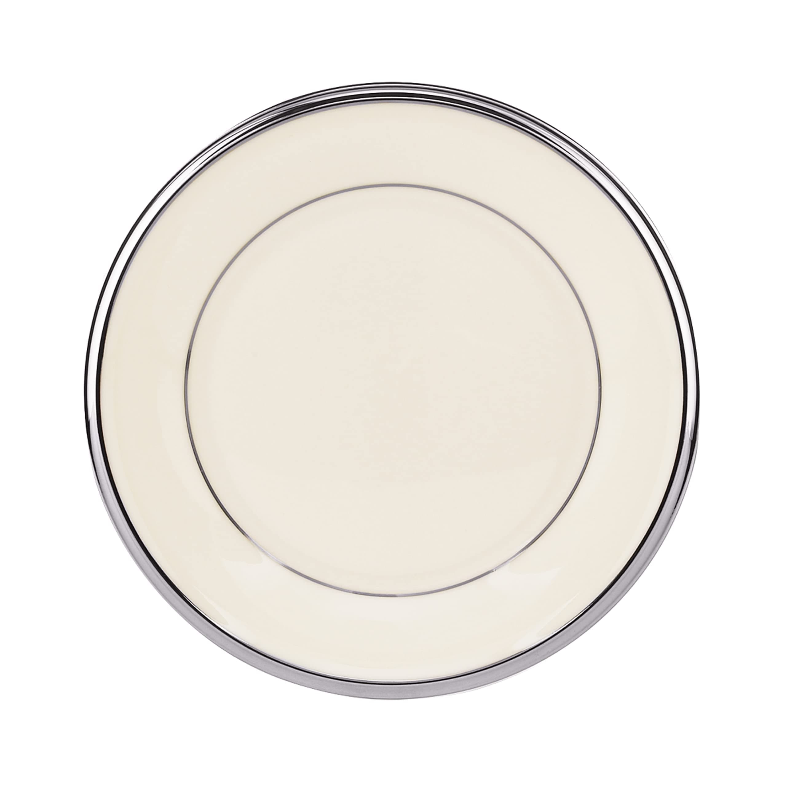 Lenox Solitaire Platinum Banded Ivory China Butter Plate
