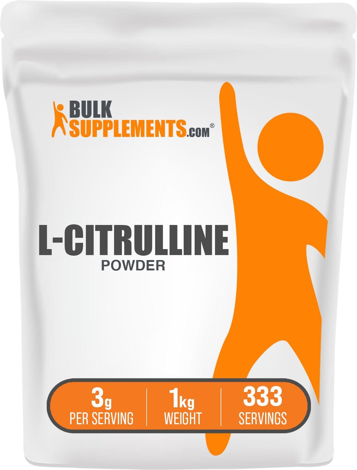 com L-Citrulline Powder - Citrulline Supplement, Nitric Oxide Supplement - Unflavored & Gluten Free - 3g per Servings, 1kg (2.2 lbs) (Pack of 1)