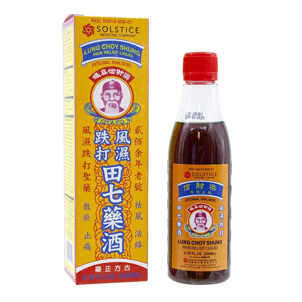 Lung Choy Shung First Aid Pain Relief Liquid (Dit Da Jow) (6.76 Fl Oz.) (1 Bottle)