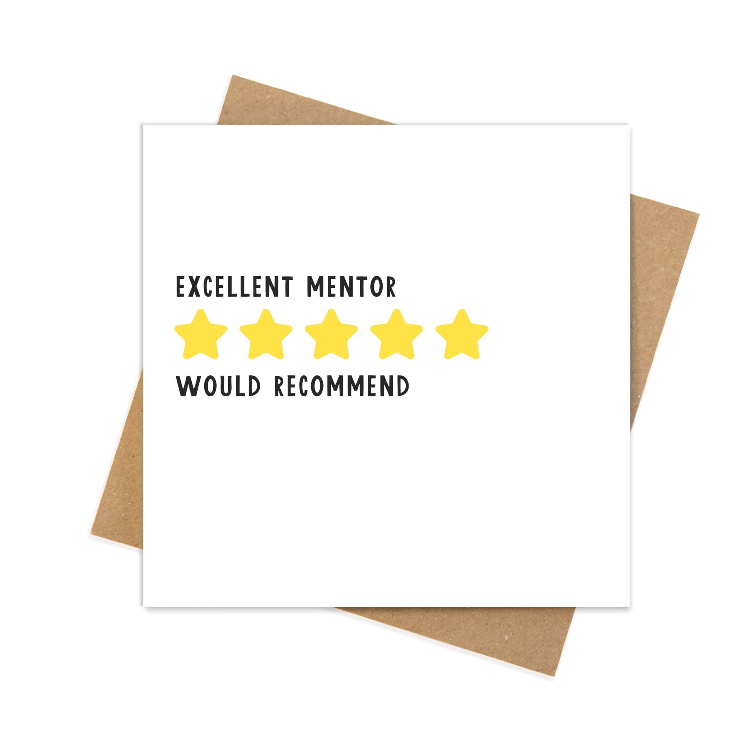"Manta Makes Thank you card for Mentor, appreciation card for Mentor, thank you card for women or men, Mentor retirement, leaving card, farewell card for her or him (Style 4)"