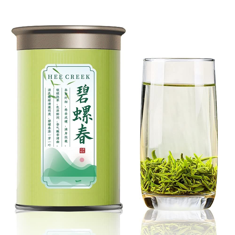 Hee Creek Biluochun Green Tea 2022 New Tea Ming Qian Spring Tea 120g/4.23oz Grade AAA (Super Grade) Spring Tea, Mingqian Green Tea, Loose Leaf Bi Luo Chun Strong Fragrance, Alpine Green Tea Pi lo Chun 碧螺春 绿茶 特级春茶