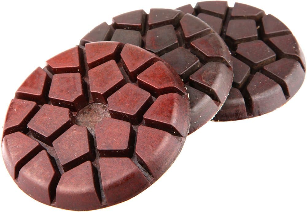 3" 3-Step Diamond Floor Polishing Pads Set of 3 PCS for Concrete/Terrazzo/Granite