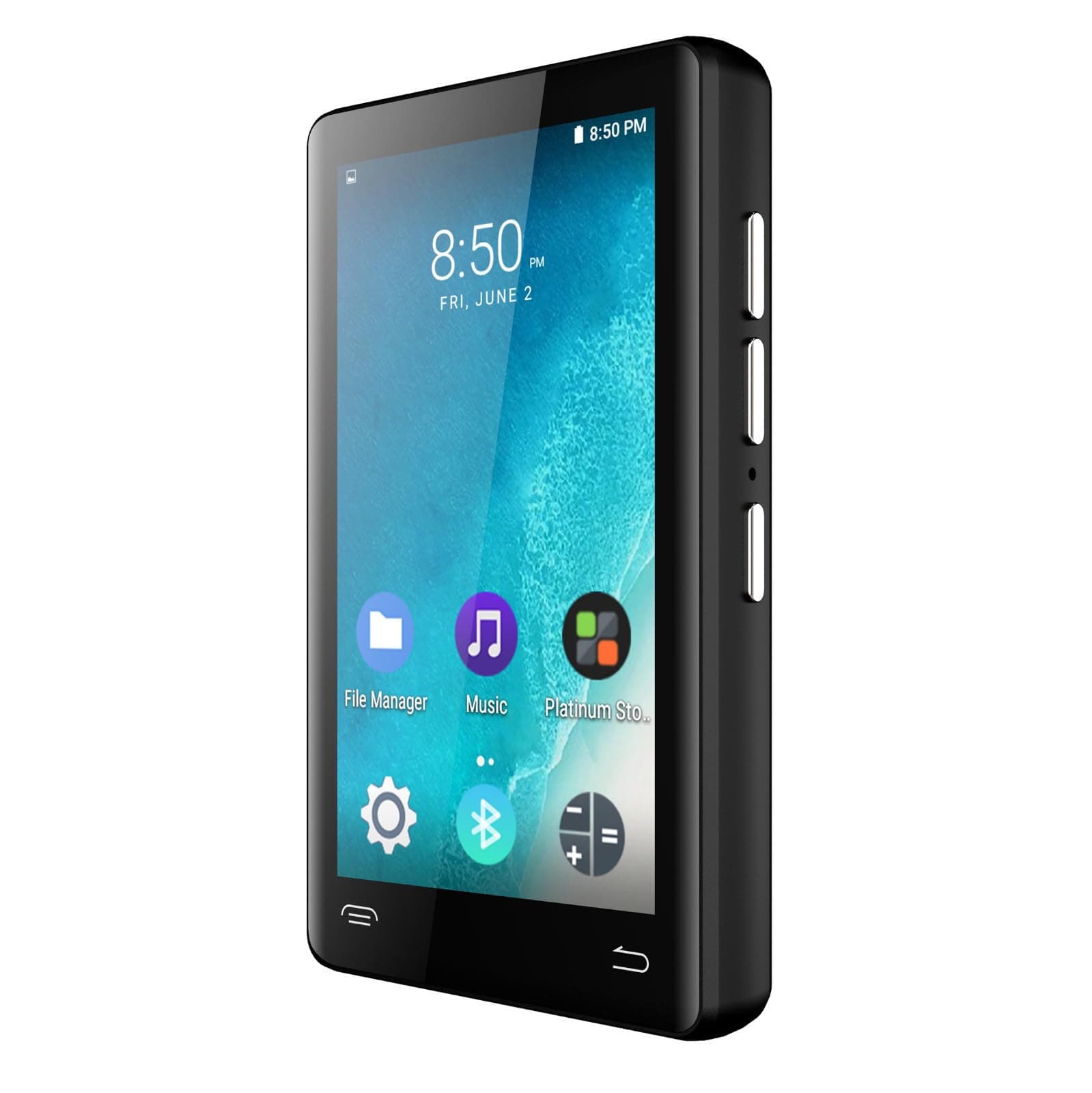 iPlatinum Q5 Kosher 32GB MP3 Player with Built-in Speaker and Bluetooth (No Video, Radio or WiFi)