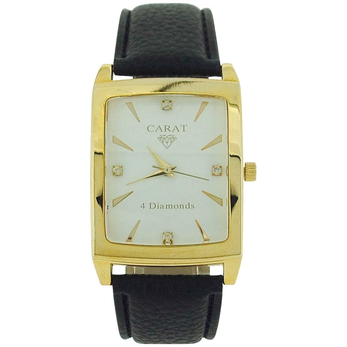 Carat carat01 – Watch for Men, Black Plastic Strap