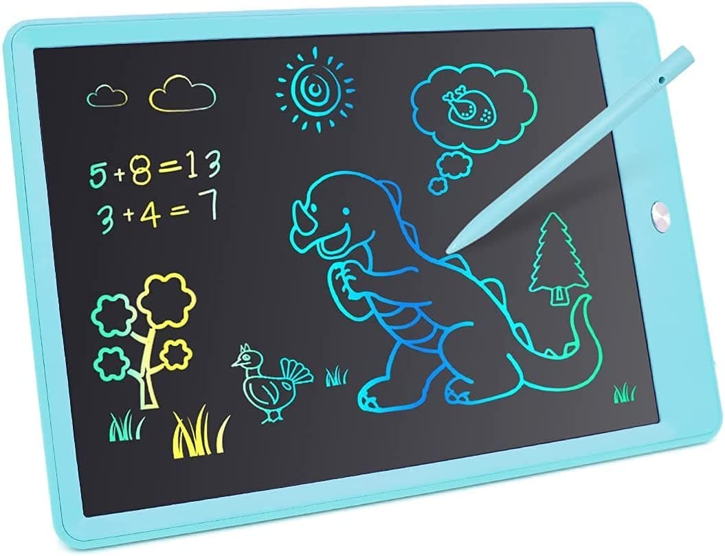 MultiStar™, LCD Writing Tablet, 10-in Drawing Tablet, Doodle Board for Kids, Erasable Reusable Drawing Board, Kids Writing Board, Electronic Digital Writing Pad for Kids/Adults. (10 inch-Blue)