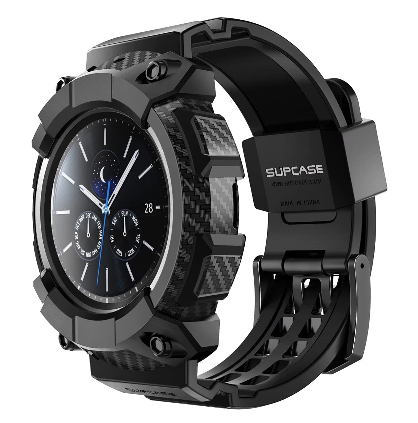 SUPCASE [Unicorn Beetle Pro Series Case for Galaxy Watch 3 [45mm] 2020 Release Rugged Protective Case with Strap Band