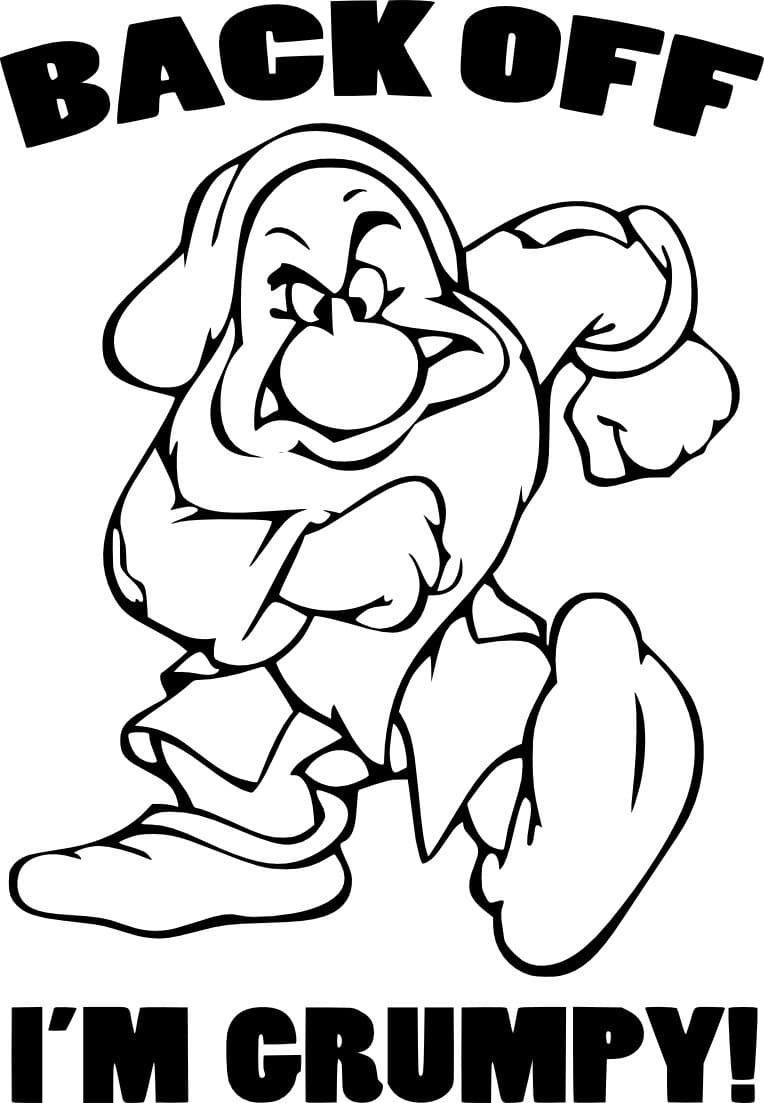 Back Off I am Grumpy Gnome Adult Rude Symbol Bumper Sticker Car Van Bike Sticker Decal Free P&P