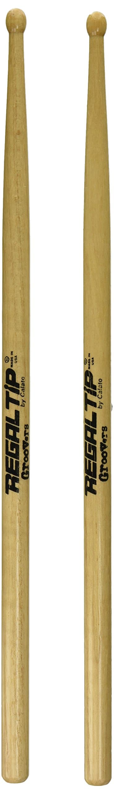 Regal Tip® Performer Series PF-205R-GR "Groovers" Curt Bisquera Wood Tip US Hickory-Single Pair